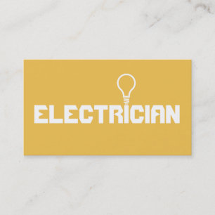 Carte De Visite Électricien Moderne Électricité Entreprise