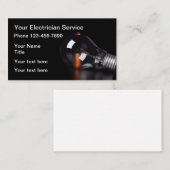 Carte De Visite Électricien moderne léger (Devant / Derrière)