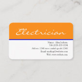 carte de visite électricien modifiable (Devant)