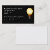 Carte De Visite Électricien professionnel (Devant / Derrière)