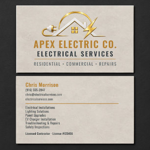 Carte De Visite Électricien Professionnel