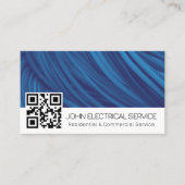 Carte De Visite Electricien professionnel avec code QR (Devant)