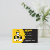 Carte De Visite Electricien professionnel moderne et personnalisab (Debout devant)