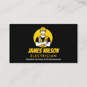 Carte De Visite Electricien professionnel moderne et personnalisab (Dos)