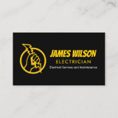Carte De Visite Electricien professionnel moderne et personnalisab (Dos)
