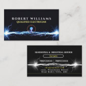 Carte De Visite Electricien résidentiel et professionnel avec Sper (Devant / Derrière)