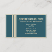 Carte De Visite électricien rétro (Dos)