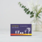 Carte De Visite Électriciens d'intérieur (Debout devant)
