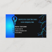 Carte De Visite Électriciens domestiques (Devant)