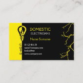 Carte De Visite Électriciens domestiques (Devant)