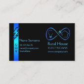 Carte De Visite Électriciens ruraux de maison (Devant)