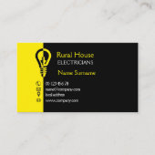 Carte De Visite Électriciens ruraux de maison (Devant)