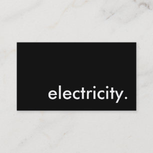 Carte De Visite électricité.