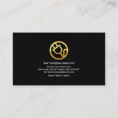 Carte De Visite Électricité éclair Gold Home Circuit électrique (Dos)