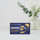 Carte De Visite Électrification Gold Creative Guitare Baid Musicie (Debout devant)