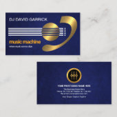 Carte De Visite Électrification Gold Creative Guitare Baid Musicie (Devant / Derrière)