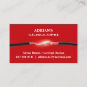 Carte de visite électrique (Devant)