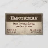 Carte de visite électrique (Devant)