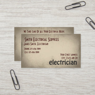Carte de visite électrique