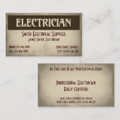 Carte de visite électrique (Devant / Derrière)