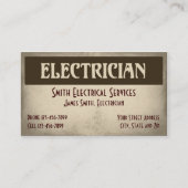 Carte de visite électrique (Devant)