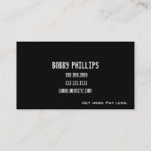 Carte de visite électrique (Dos)