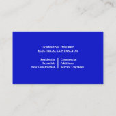 Carte de visite électrique (Dos)