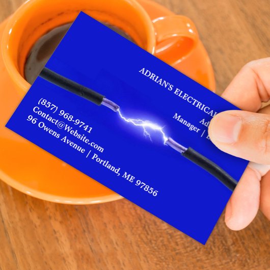 Carte de visite électrique