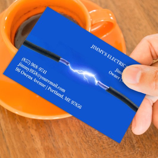Carte de visite électrique