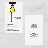 Carte de visite électrique (Devant / Derrière)