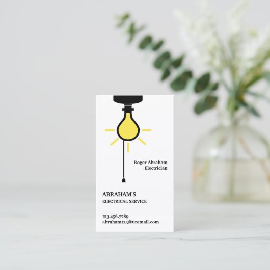 Carte de visite électrique (Debout devant)