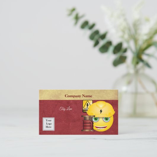 Carte de visite électrique (Debout devant)