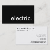 Carte De Visite électrique. (Devant / Derrière)