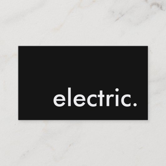 Carte De Visite électrique. (Devant)