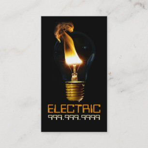 Carte De Visite Électrique Électricien Électricité Ampoule lum