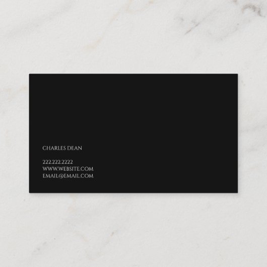 Carte de visite électrique électrique (Dos)