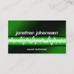 Carte de visite électrique moderne du DJ de