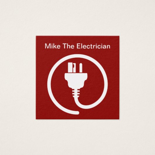 Carte de visite électrique moderne simple (Devant)