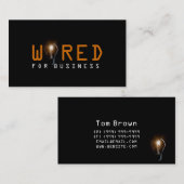 Carte de visite électrique unique (Devant / Derrière)