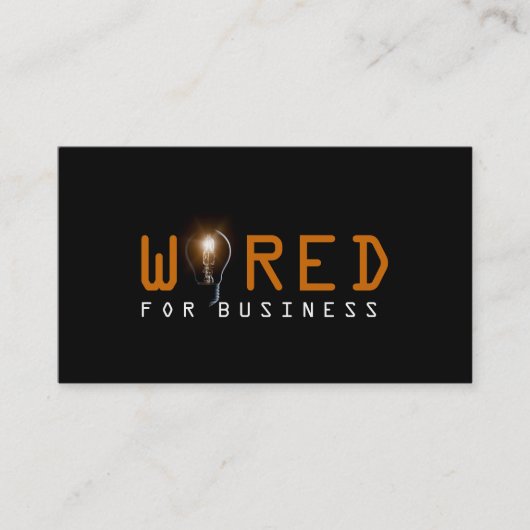 Carte de visite électrique unique (Devant)