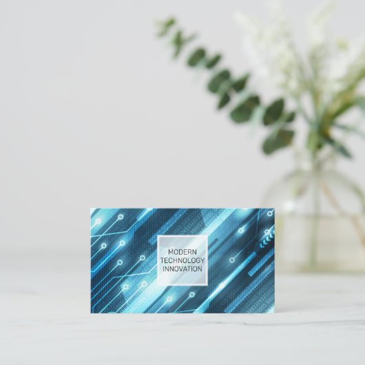 Carte De Visite Électronique | Coder | Programmeur | Logiciel (Debout devant)