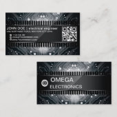 Carte de visite électronique de style de puce (Devant / Derrière)