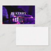 Carte de visite électronique DJ Disk Jockey (Devant / Derrière)