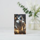 Carte de visite électronique DJ Disk Jockey (Debout devant)