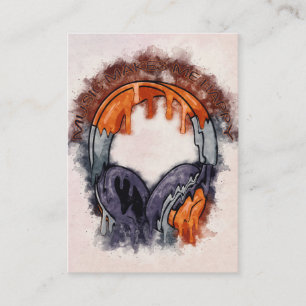 Carte de visite électronique DJ Disk Jockey