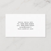 Carte De Visite Électronique | Technologie (Dos)