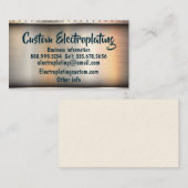 Carte De Visite Électroplacage métallique brillant (Devant / Derrière)