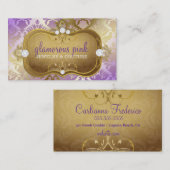 Carte De Visite Élégance 311 lilas fascinante (Devant / Derrière)