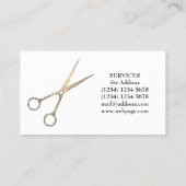 Carte De Visite Élégance artistique chique (Dos)