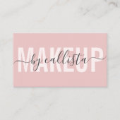 Carte De Visite Élégance chic : Artiste de maquillage moderne (Devant)